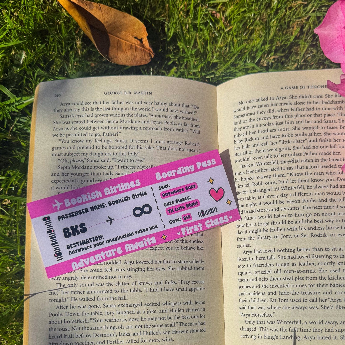 bookish airlines ~ bookmark - pae pukapuka