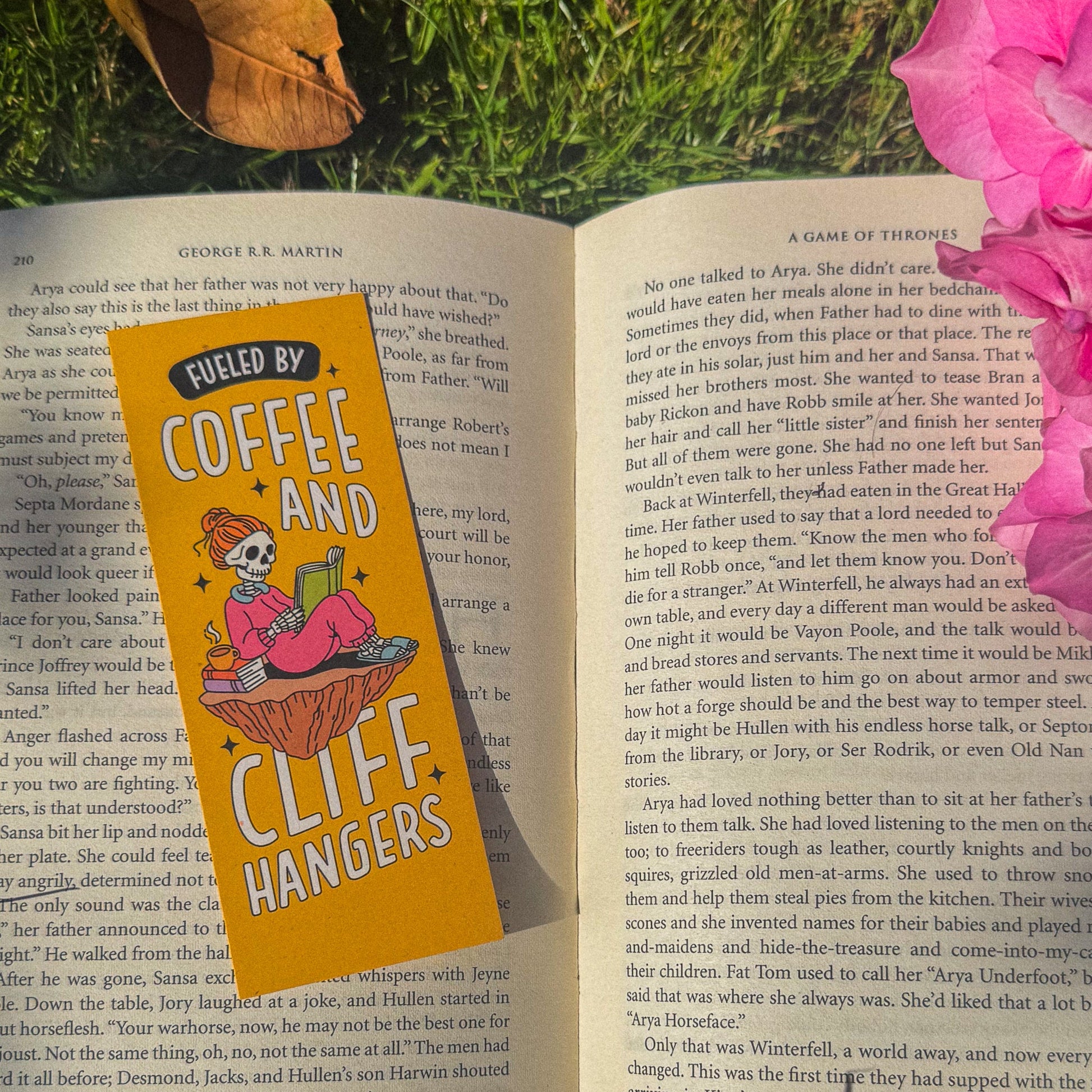 Fueled by Coffee and Cliffhangers ~ Bookmark - Pae Pukapuka