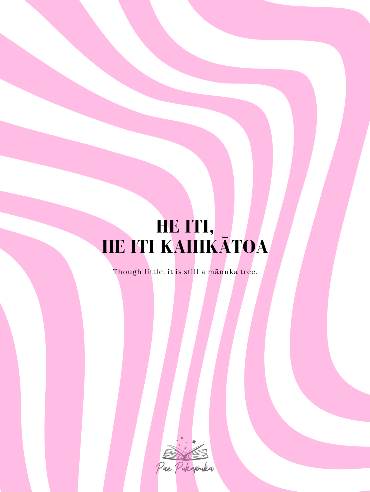 he iti, he iti kahikātoa (colour) - pae pukapuka
