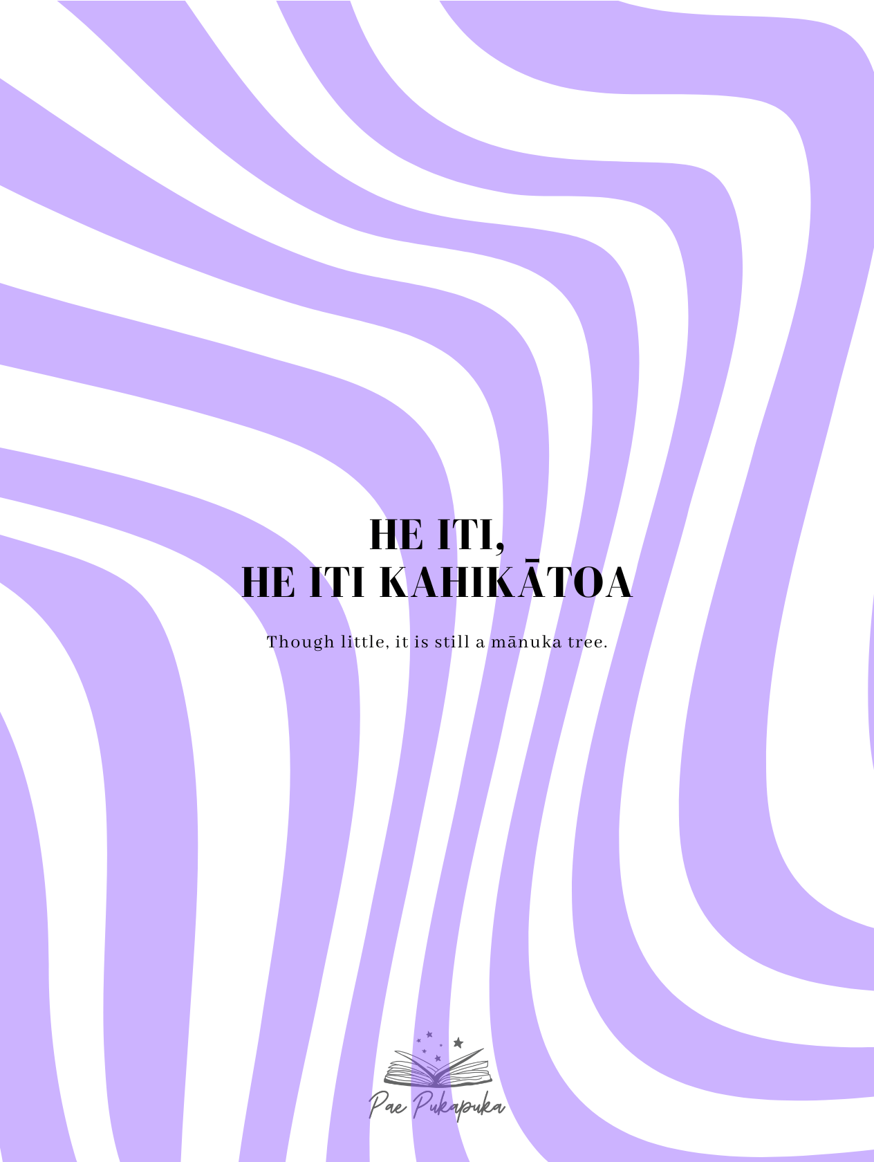 he iti, he iti kahikātoa (colour) - pae pukapuka