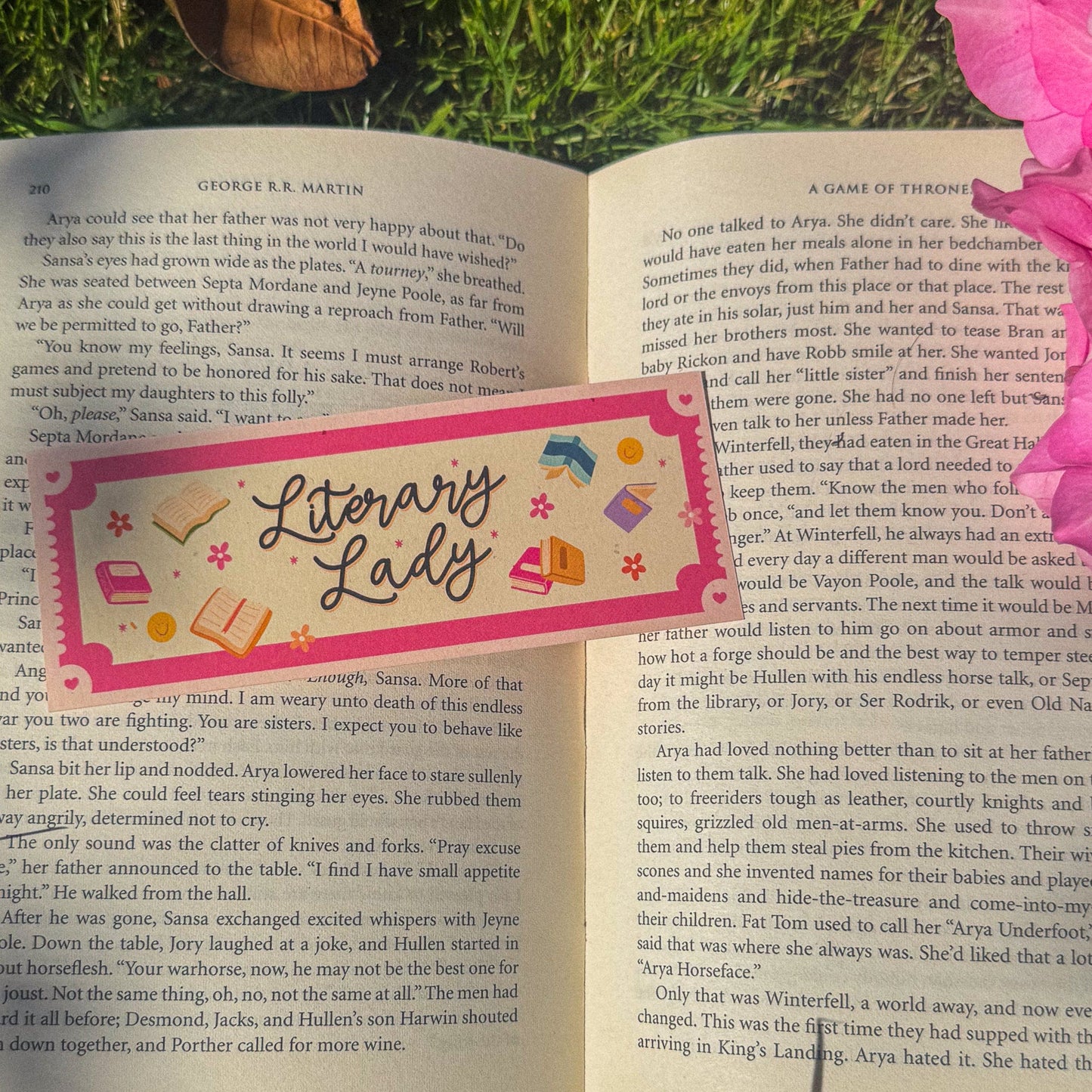 literary lady ~ bookmark - pae pukapuka