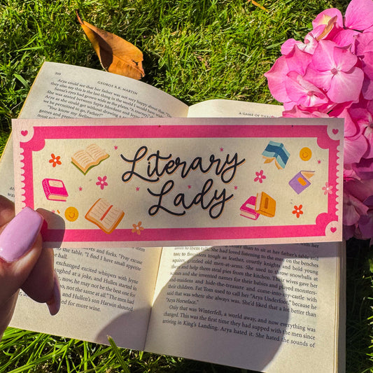 Literary Lady ~ Bookmark - Pae Pukapuka