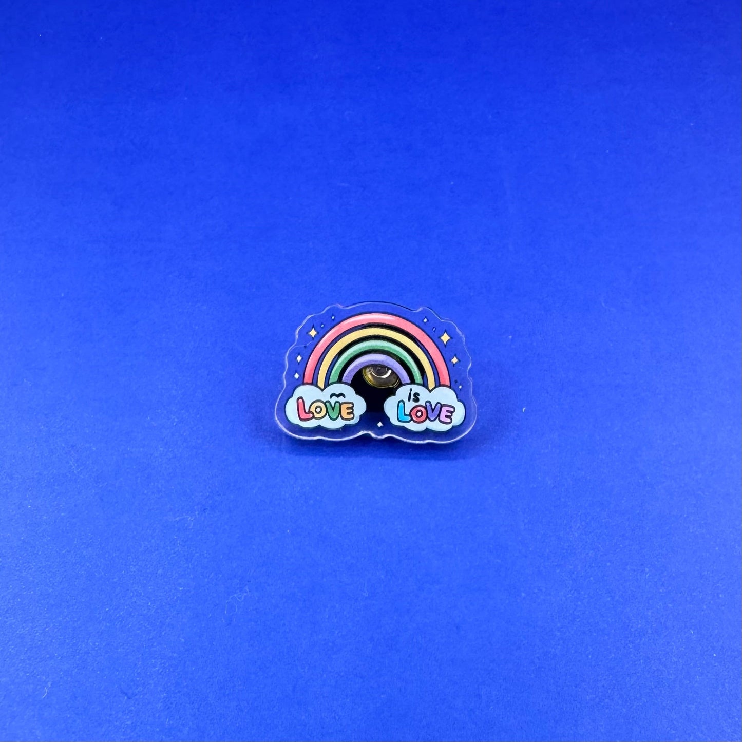 love is love ~ mini acrylic pin - pae pukapuka
