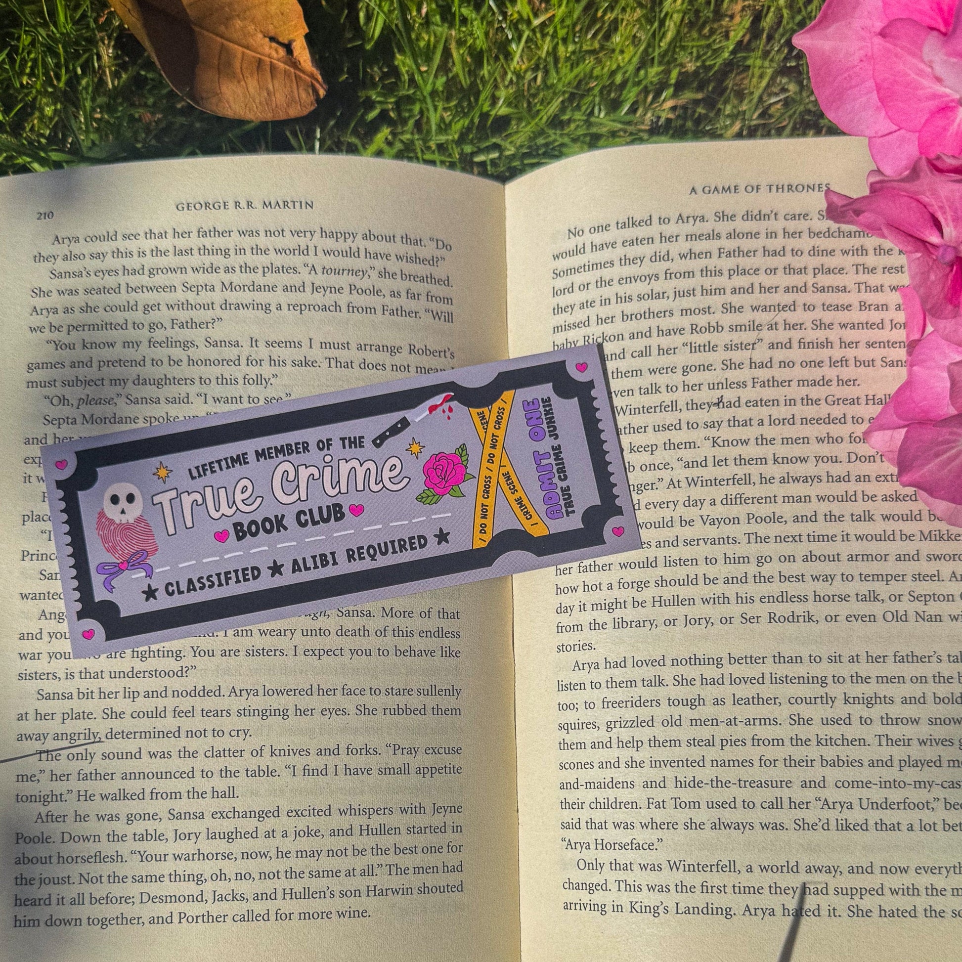 True Crime Book Club ~ Bookmark - Pae Pukapuka