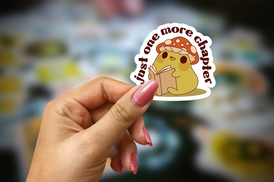 just one more chapter ~ vinyl sticker