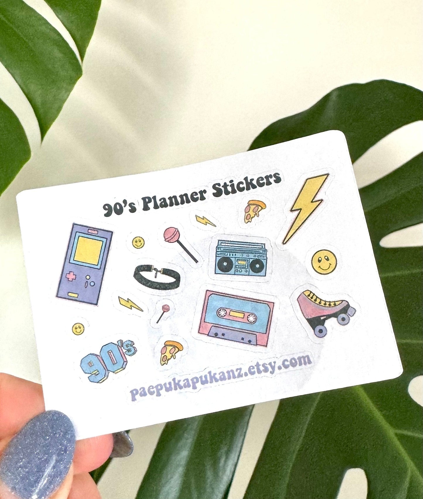 90's planner stickers ~ mini planner sticker sheet - pae pukapuka