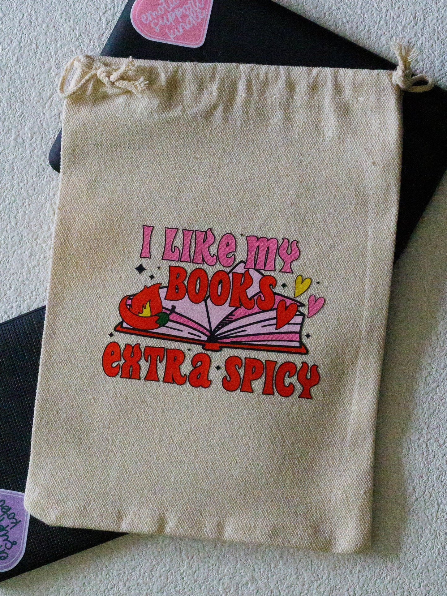 i like my books extra spicy - e-reader bag | pae pukapuka