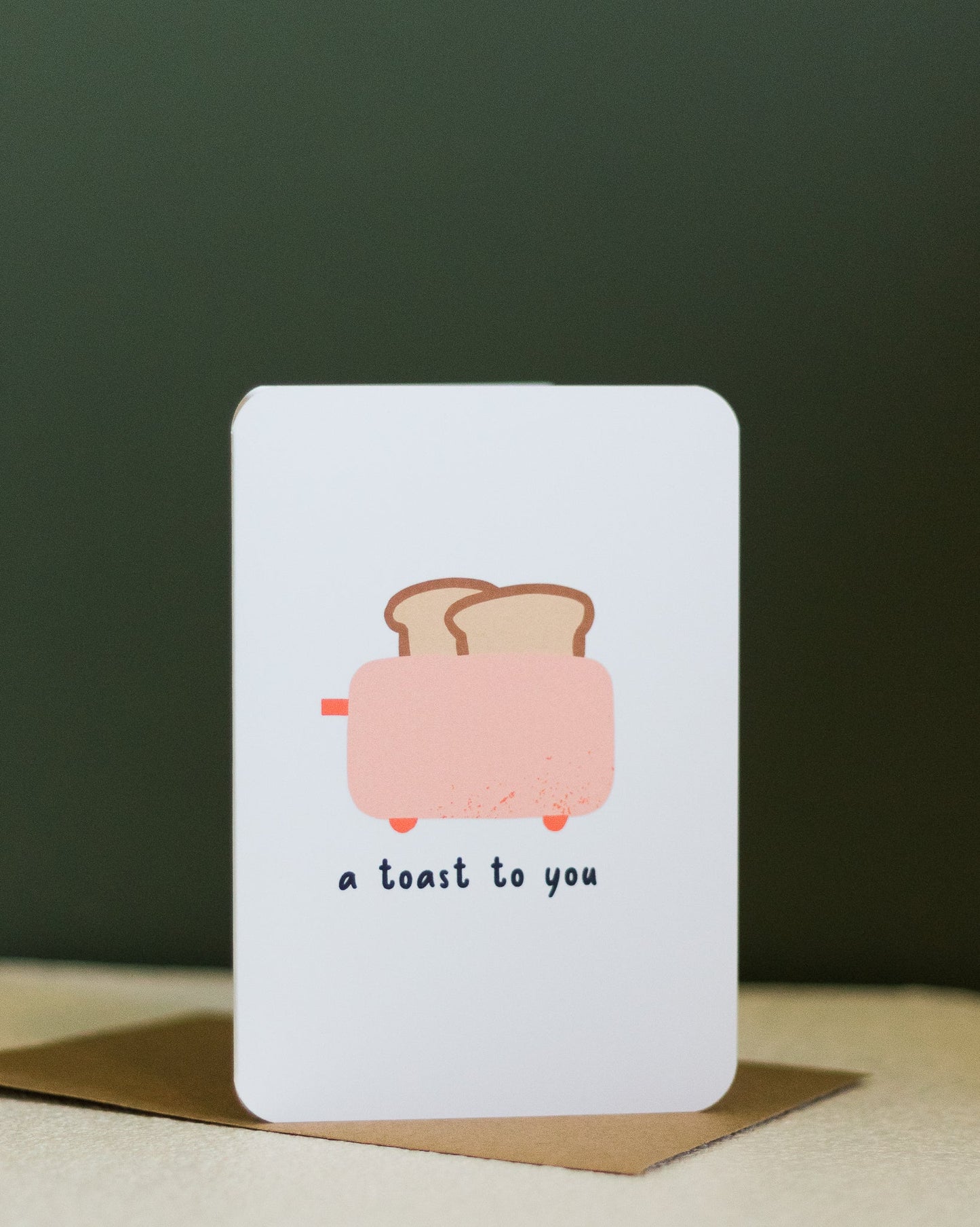 a toast to you ~ greeting card - pae pukapuka