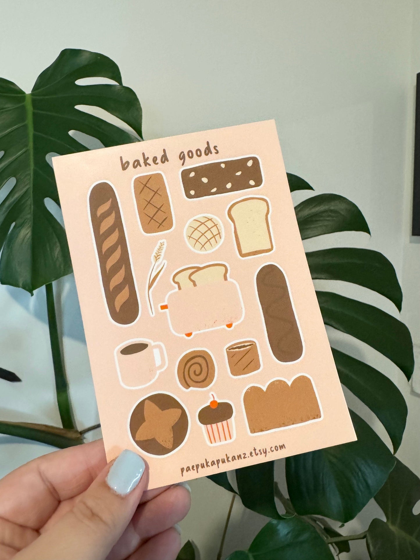 baked goods ~ vinyl sticker sheet - pae pukapuka