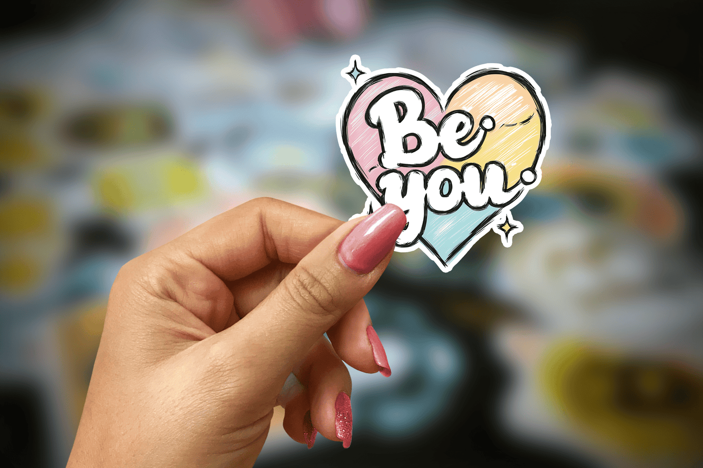 be you ~ pride ~ vinyl sticker - pae pukapuka