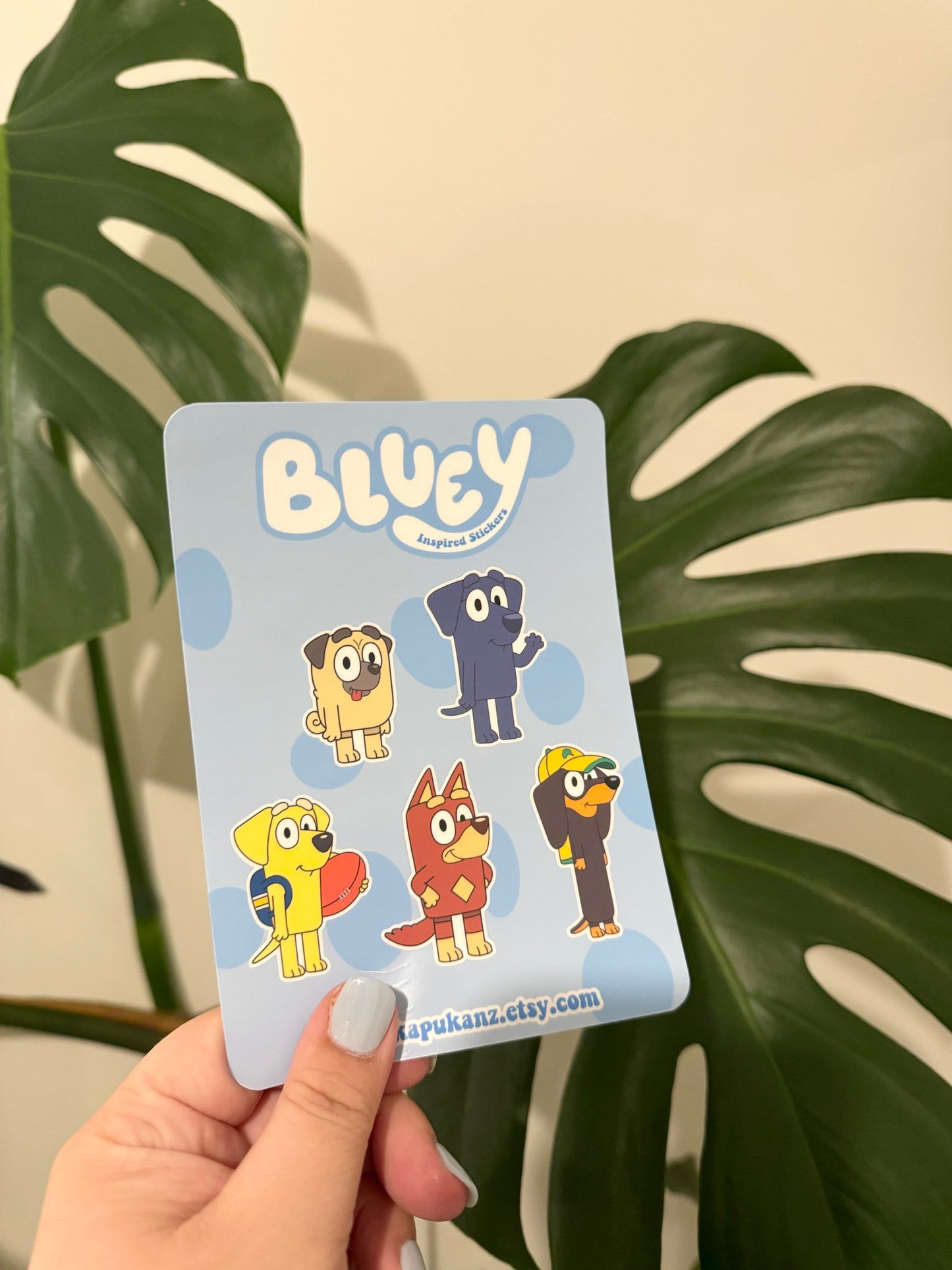 bluey's friends inspired ~ sticker sheets - pae pukapuka