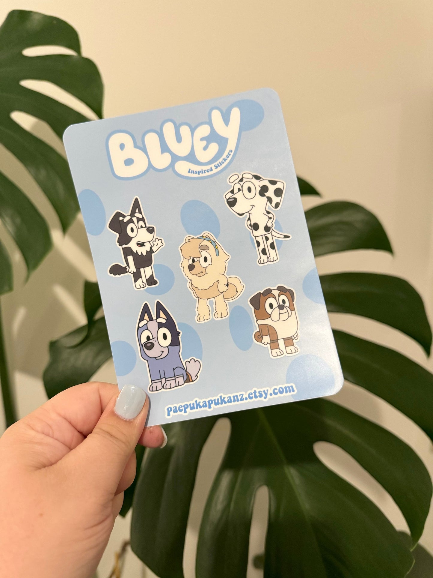 bluey's friends inspired ~ sticker sheets - pae pukapuka