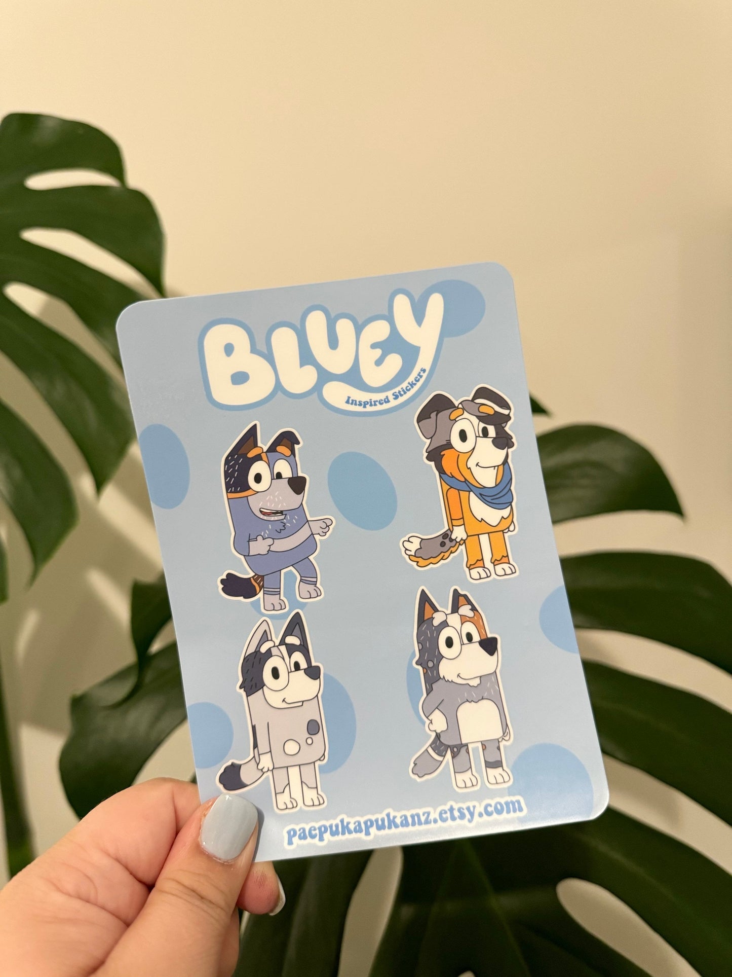 bluey's friends inspired ~ sticker sheets - pae pukapuka