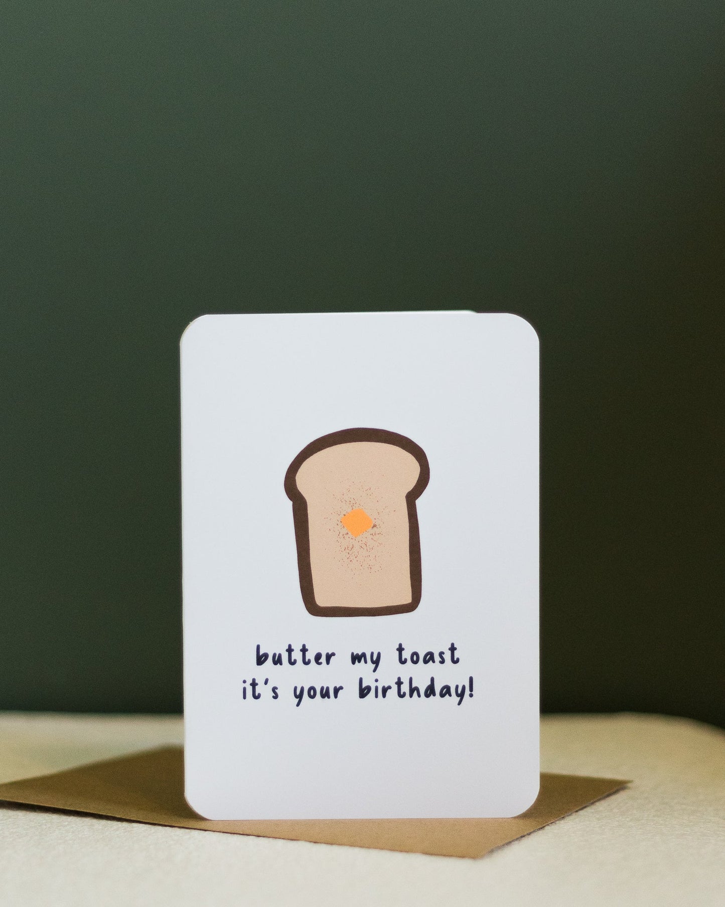 butter my toast it's your birthday! ~ greeting card - pae pukapuka