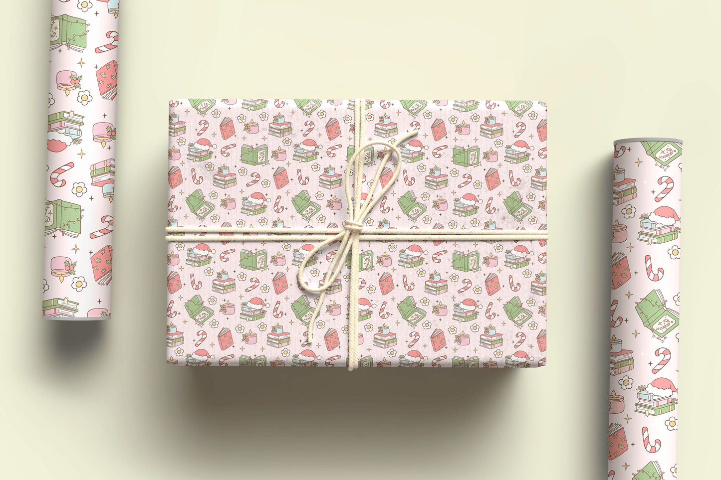 christmas book wrapping paper ~ a3 - pae pukapuka