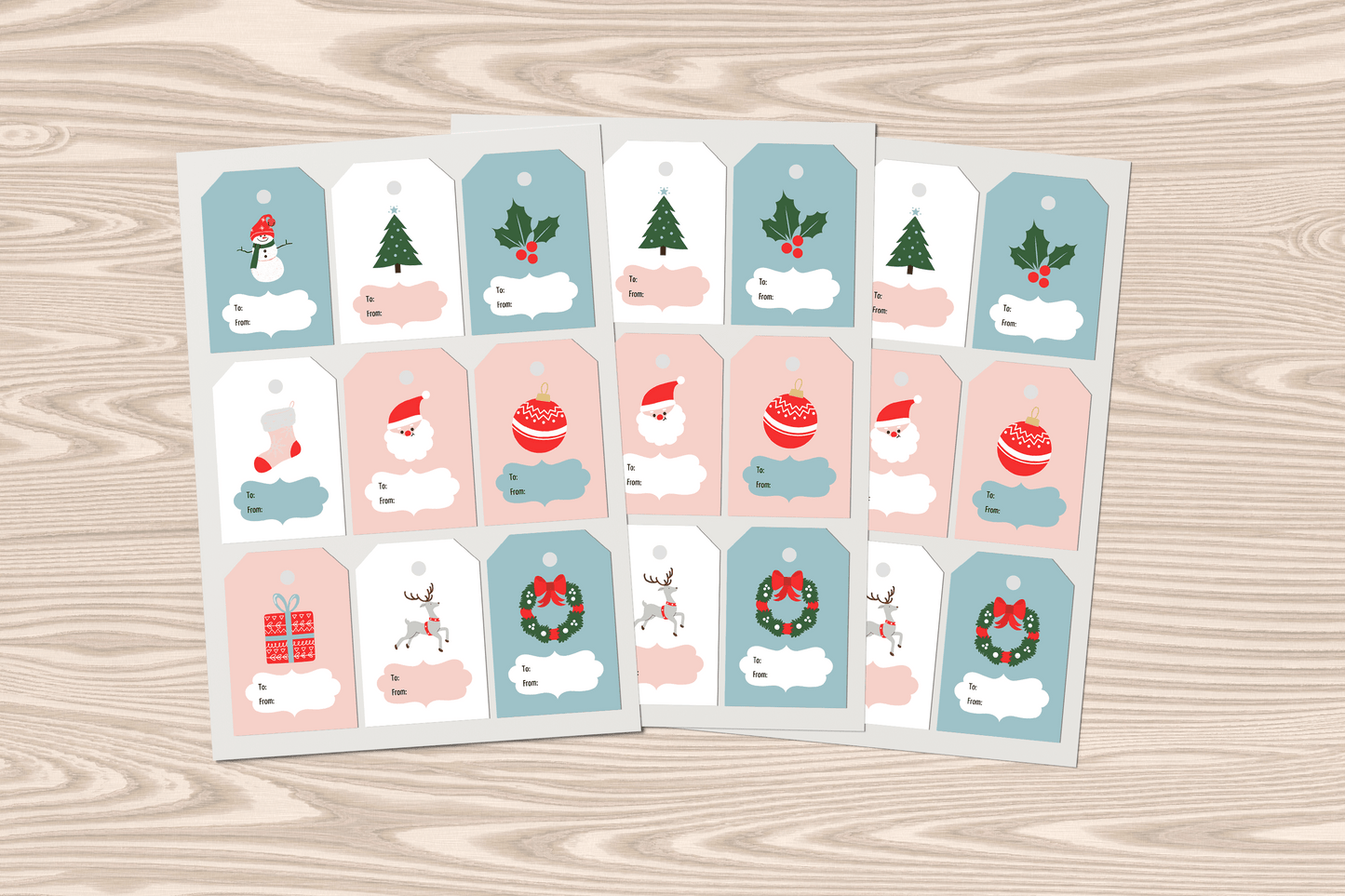 christmas gift labels (stickers) - pae pukapuka