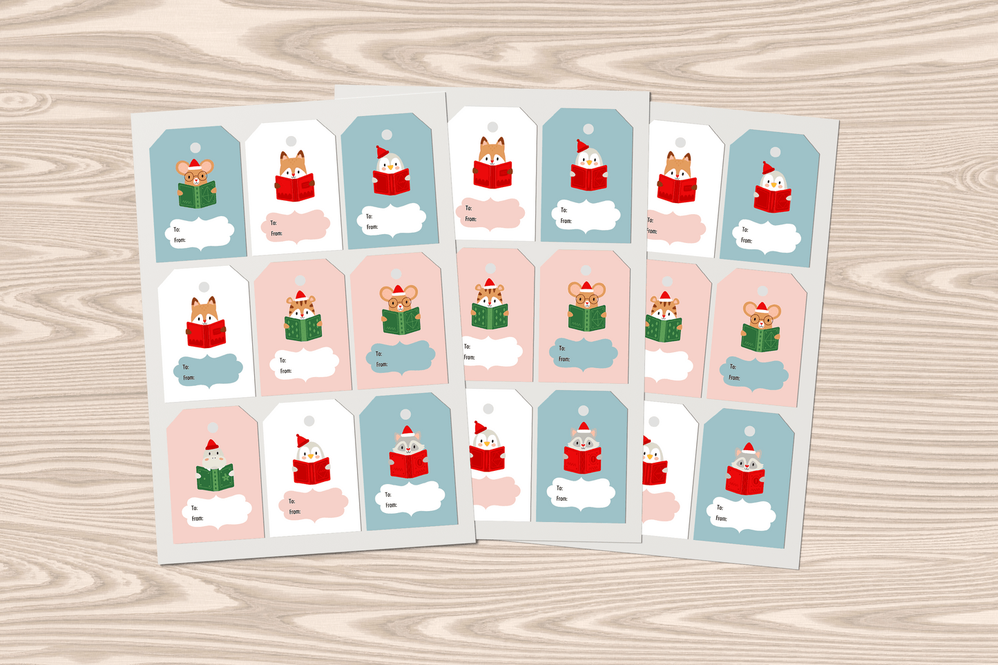 christmas gift labels (stickers) - pae pukapuka