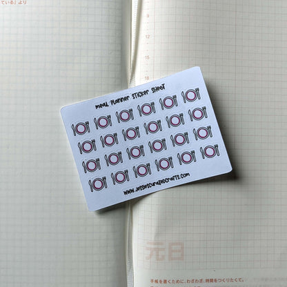 CLEARANCE Chores Bundle ~ Mini Planner Sticker Sheet - Pae Pukapuka