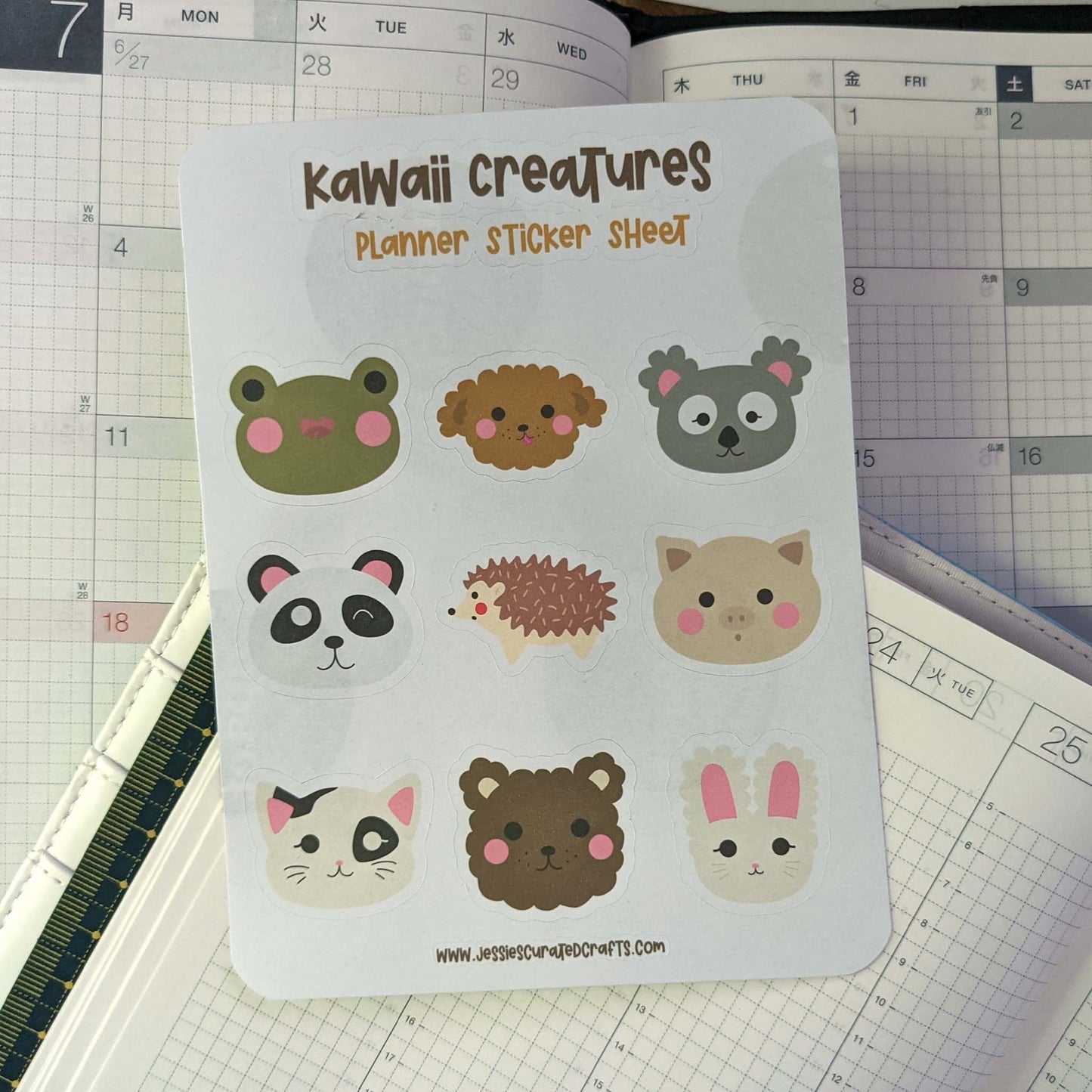 clearance kawaii and colour in ~ planner sticker sheet - pae pukapuka