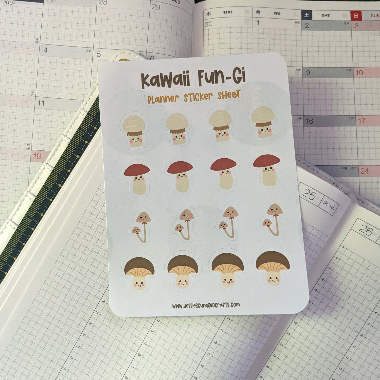 clearance kawaii and colour in ~ planner sticker sheet - pae pukapuka