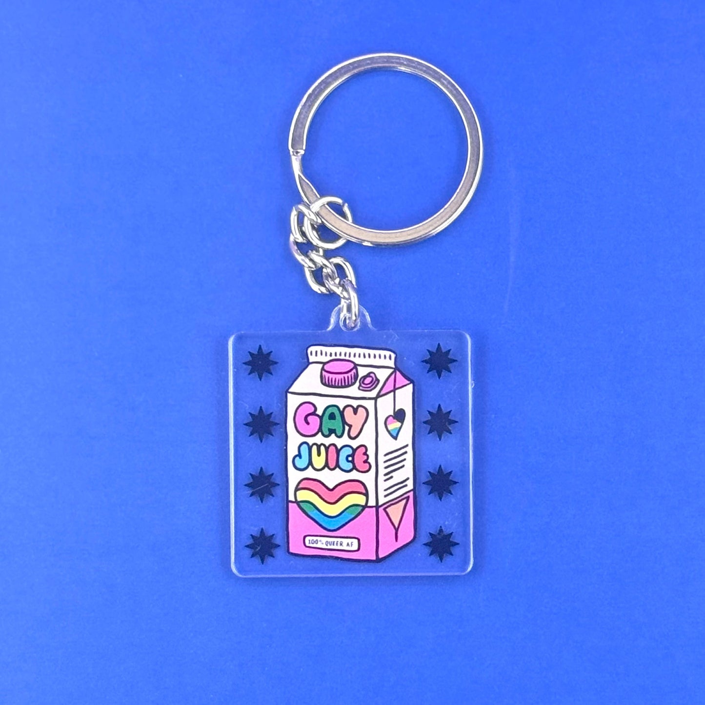 gay juice - keyring - pae pukapuka