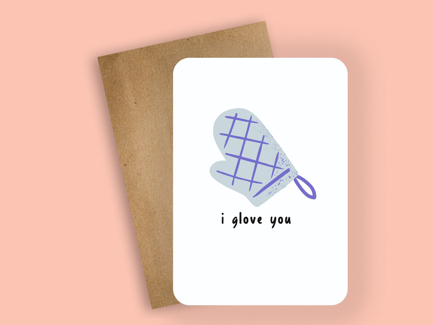 i glove you ~ greeting card - pae pukapuka