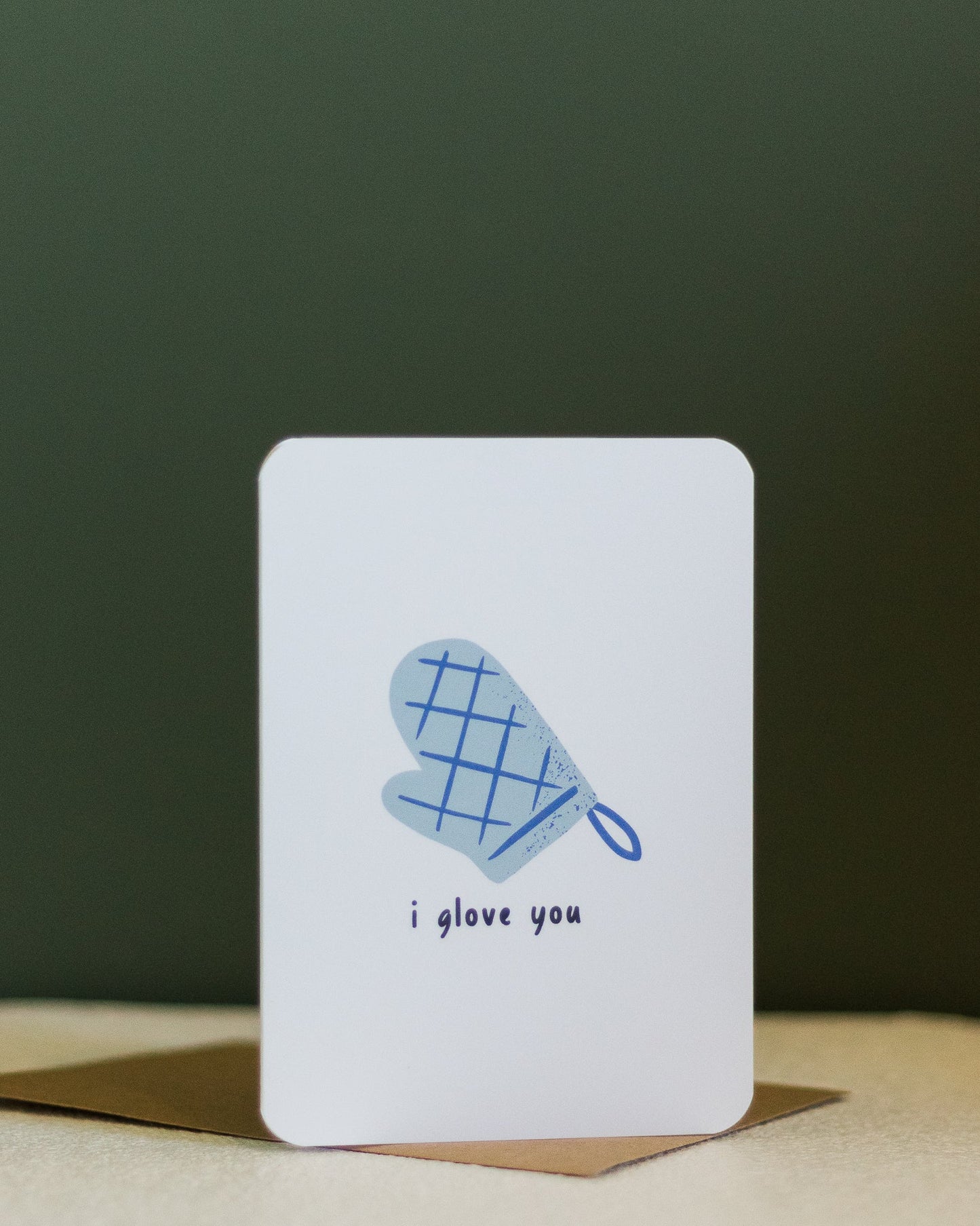 i glove you ~ greeting card - pae pukapuka