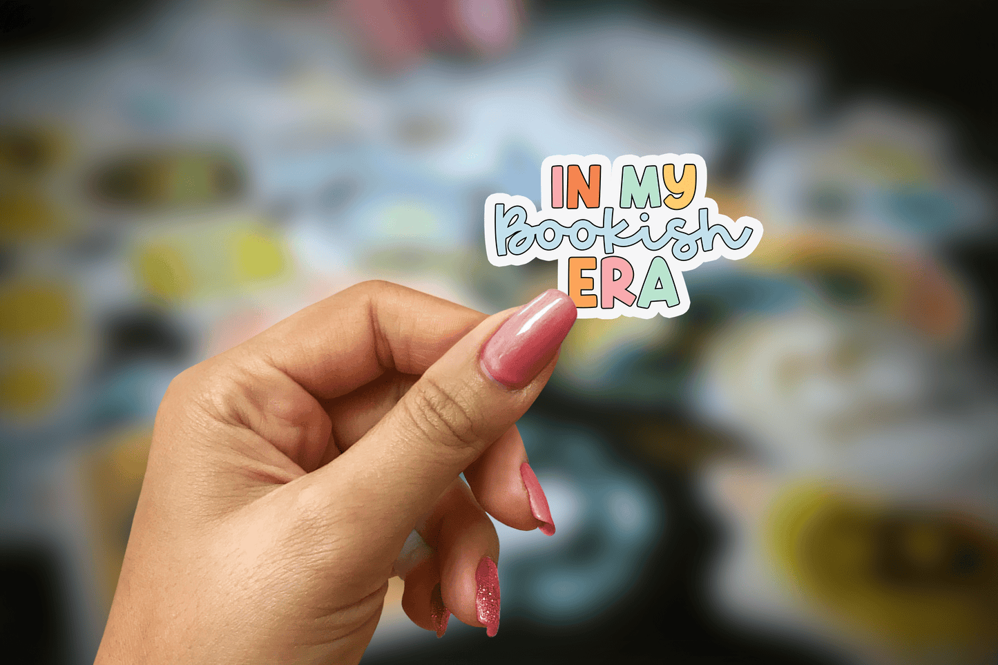 in my bookish era ~ vinyl sticker - pae pukapuka