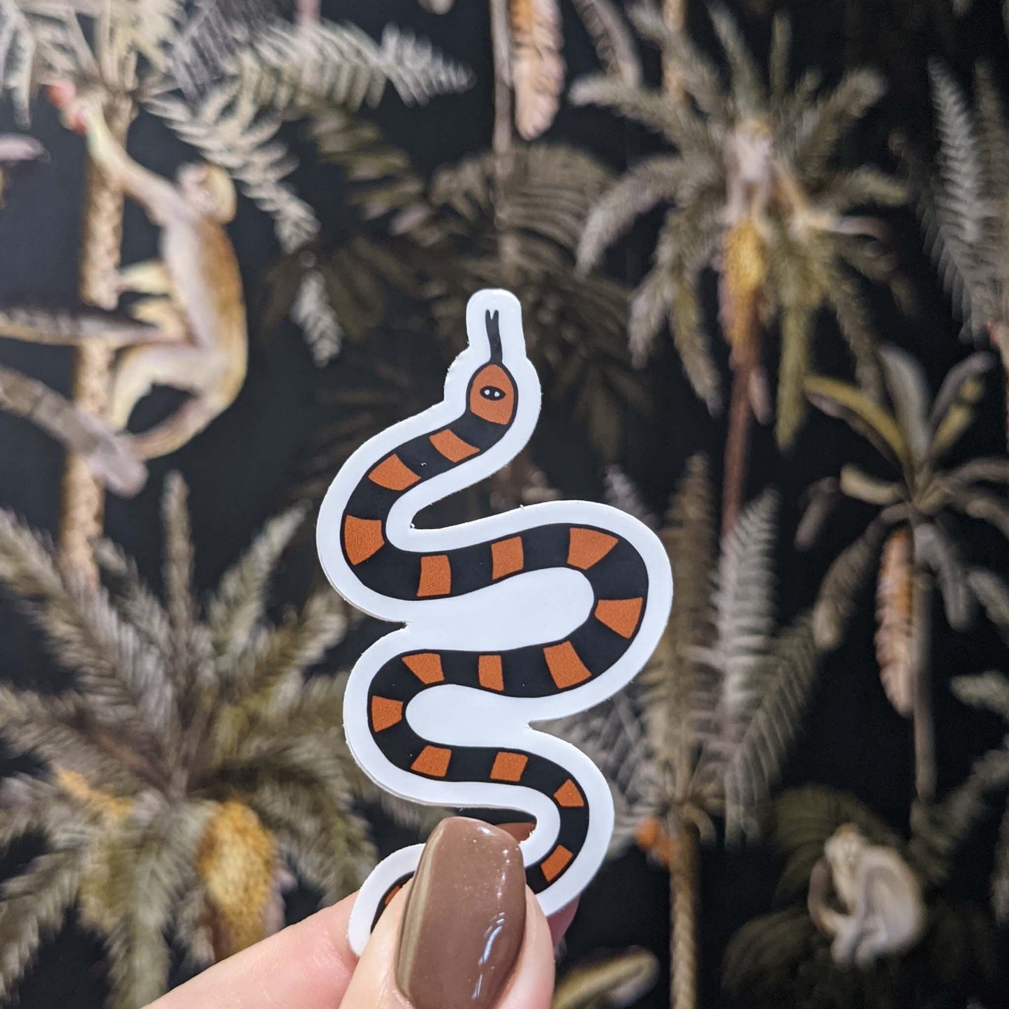 indie rose snake ~ vinyl sticker - pae pukapuka