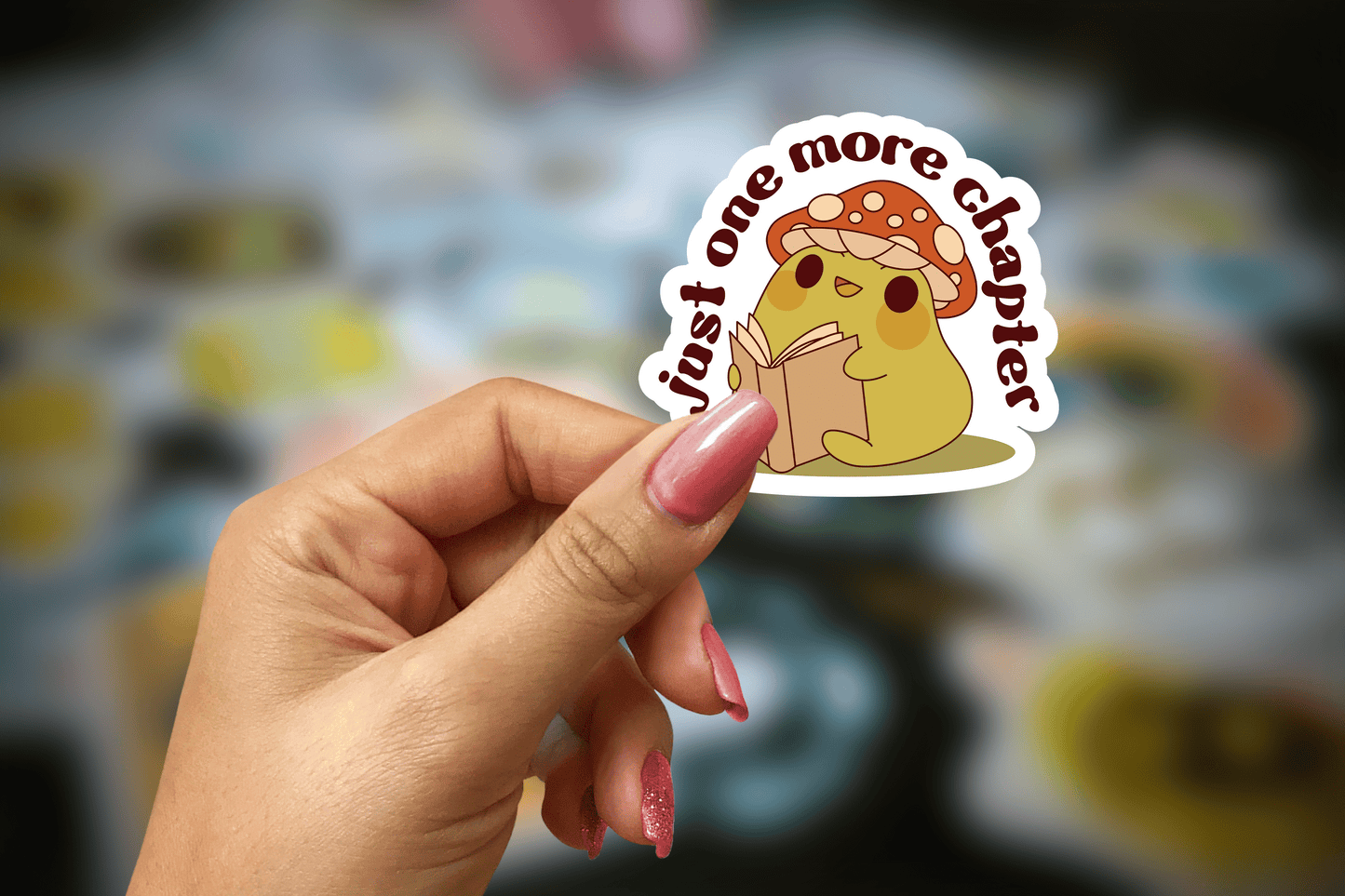 just one more chapter ~ vinyl sticker - pae pukapuka