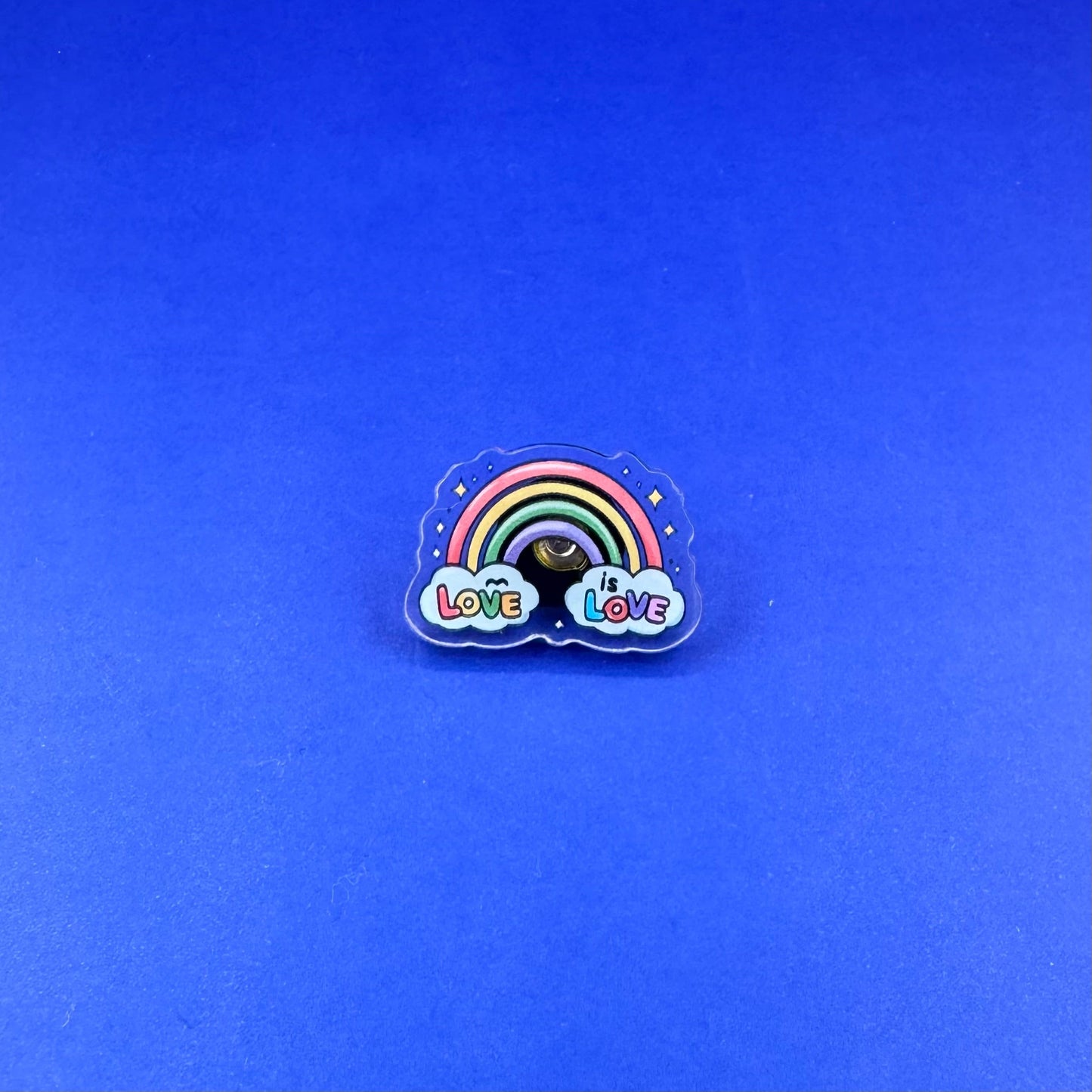 love is love ~ mini acrylic pin - pae pukapuka