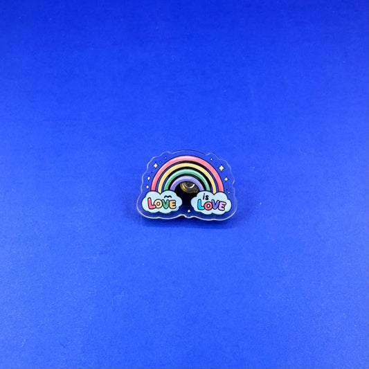 Love is Love ~ Mini Acrylic Pin - Pae Pukapuka