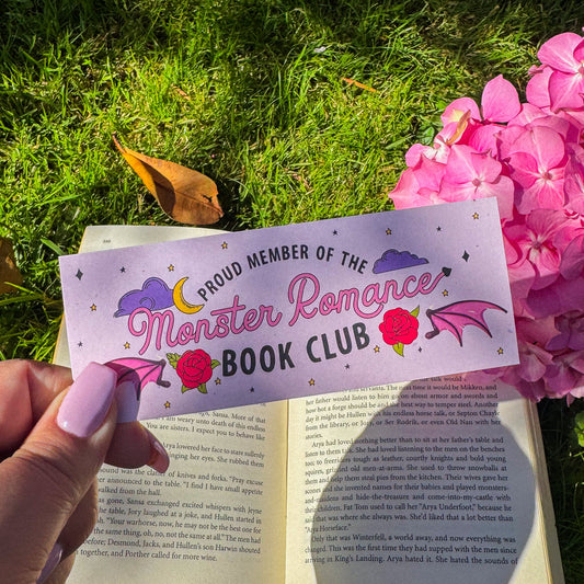 Monster Romance Book Club ~ Bookmark - Pae Pukapuka