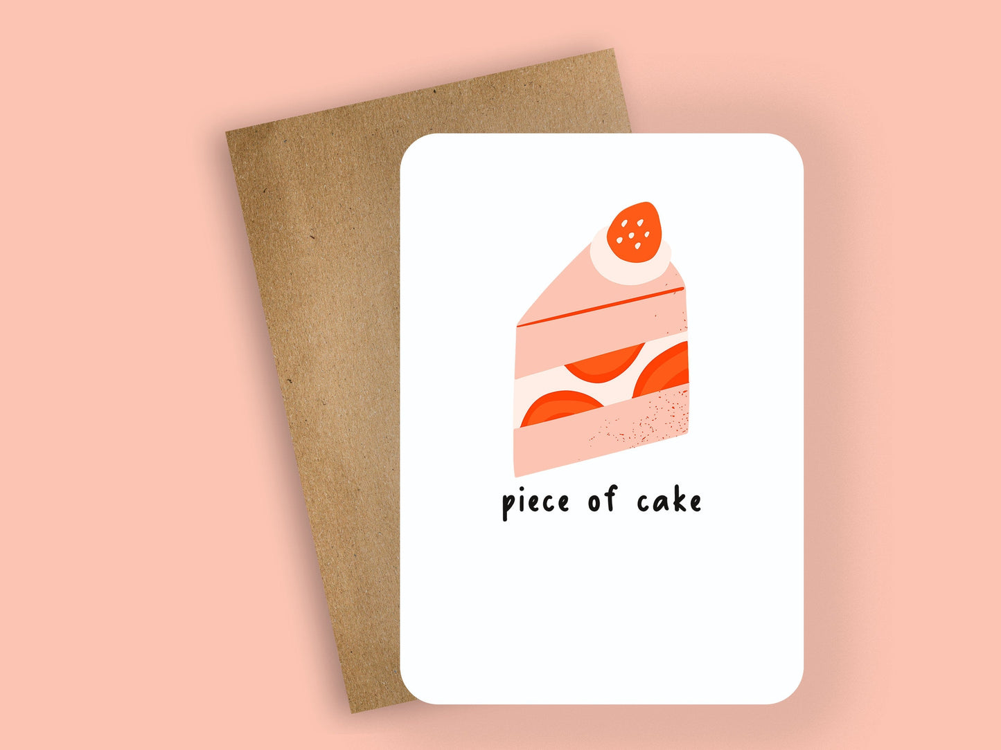 piece of cake ~ greeting card - pae pukapuka