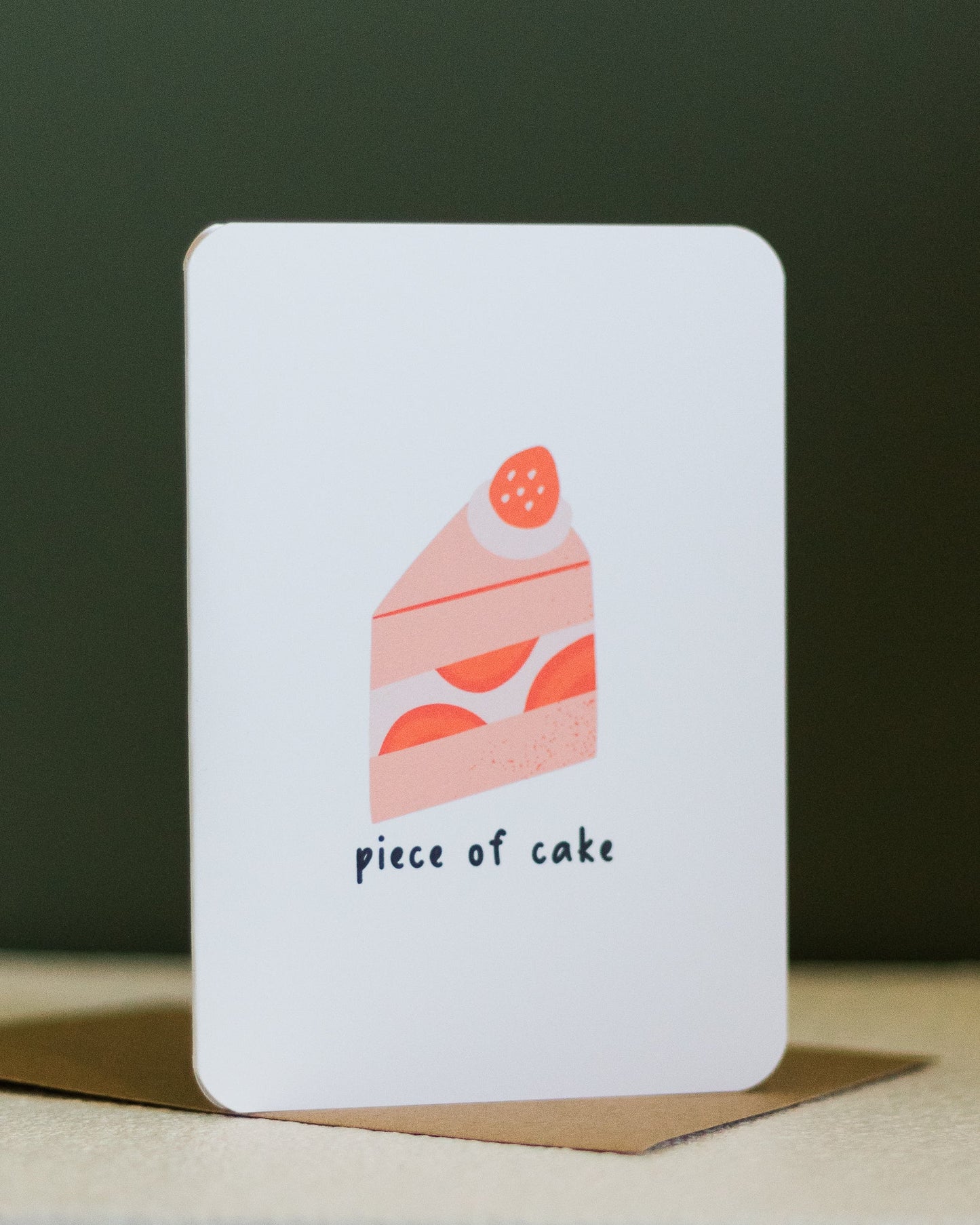 piece of cake ~ greeting card - pae pukapuka