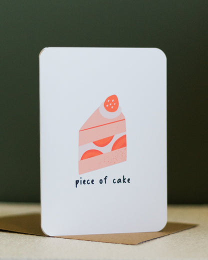 piece of cake ~ greeting card - Pae Pukapuka