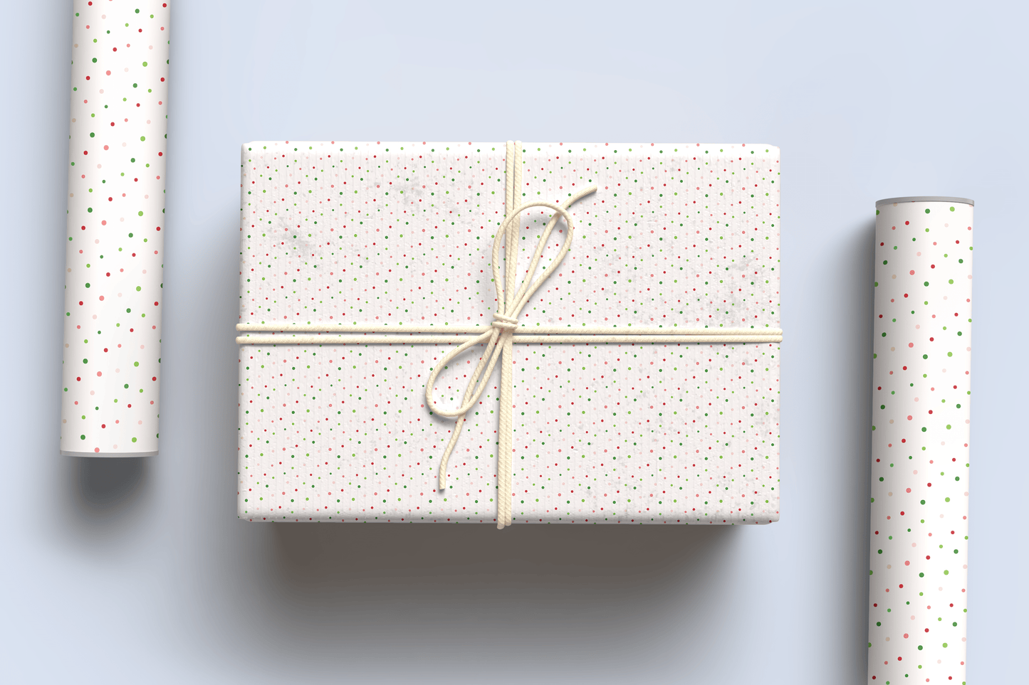 polka dot christmas wrapping paper ~ a3 - pae pukapuka