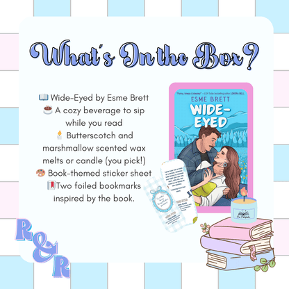 Pre - Order Wide - Eyed by Esme Brett ~ R&R Book Box - Pae Pukapuka