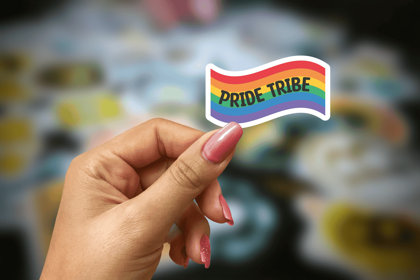 pride tribe ~ pride ~ vinyl sticker - pae pukapuka