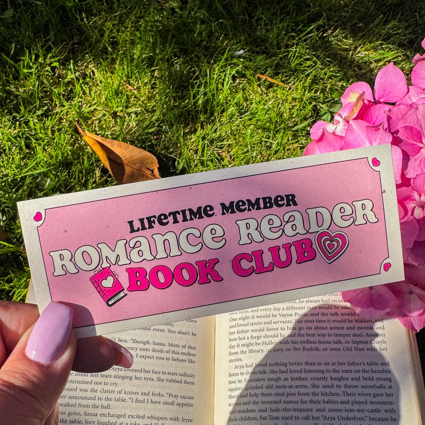 romance book club ~ bookmark - pae pukapuka