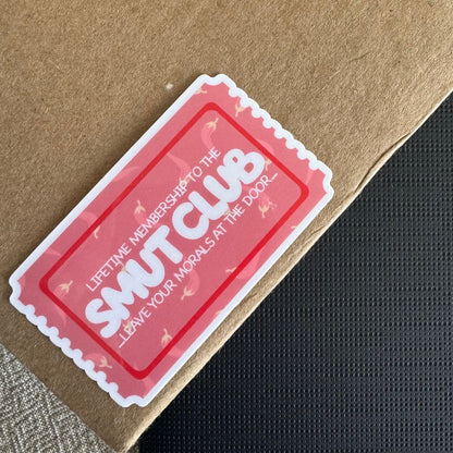 smut club ~ vinyl sticker - Pae Pukapuka