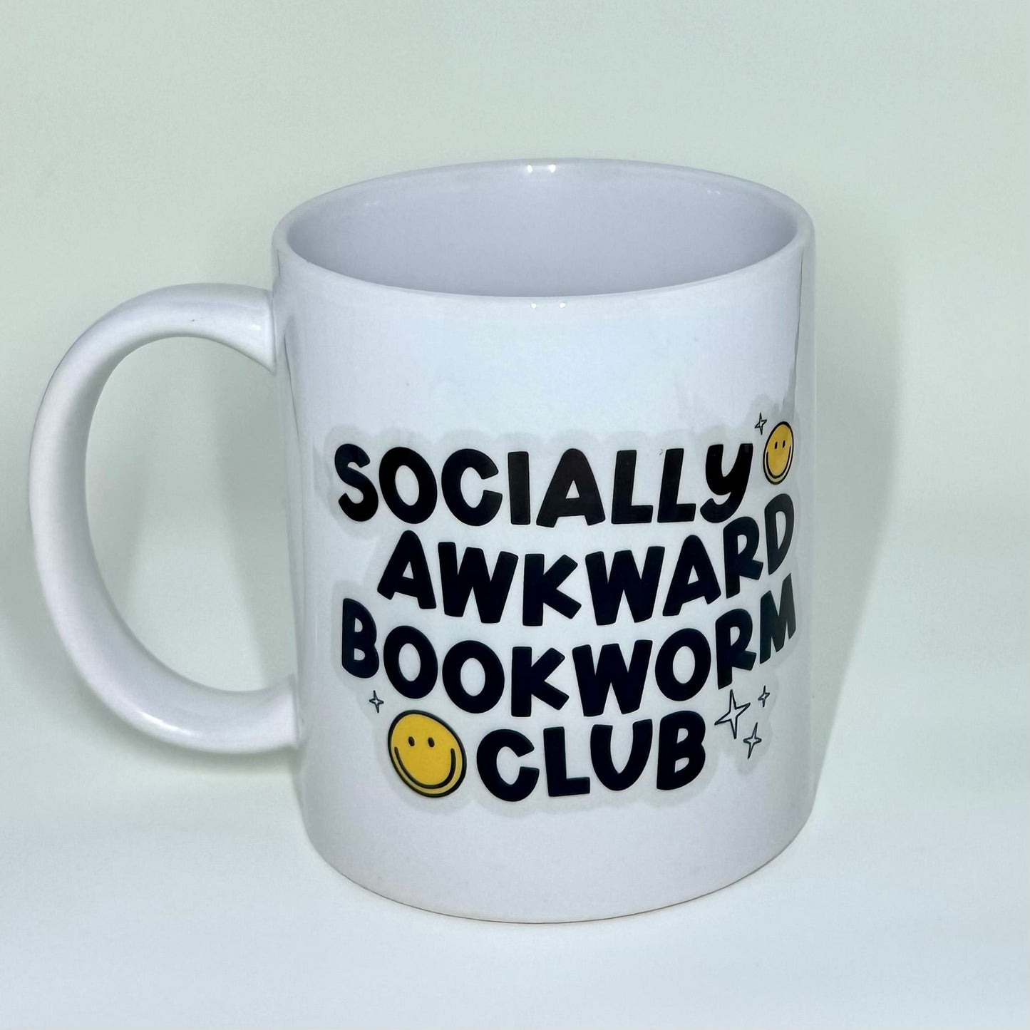 socially awkward bookworm club - ceramic mug - pae pukapuka