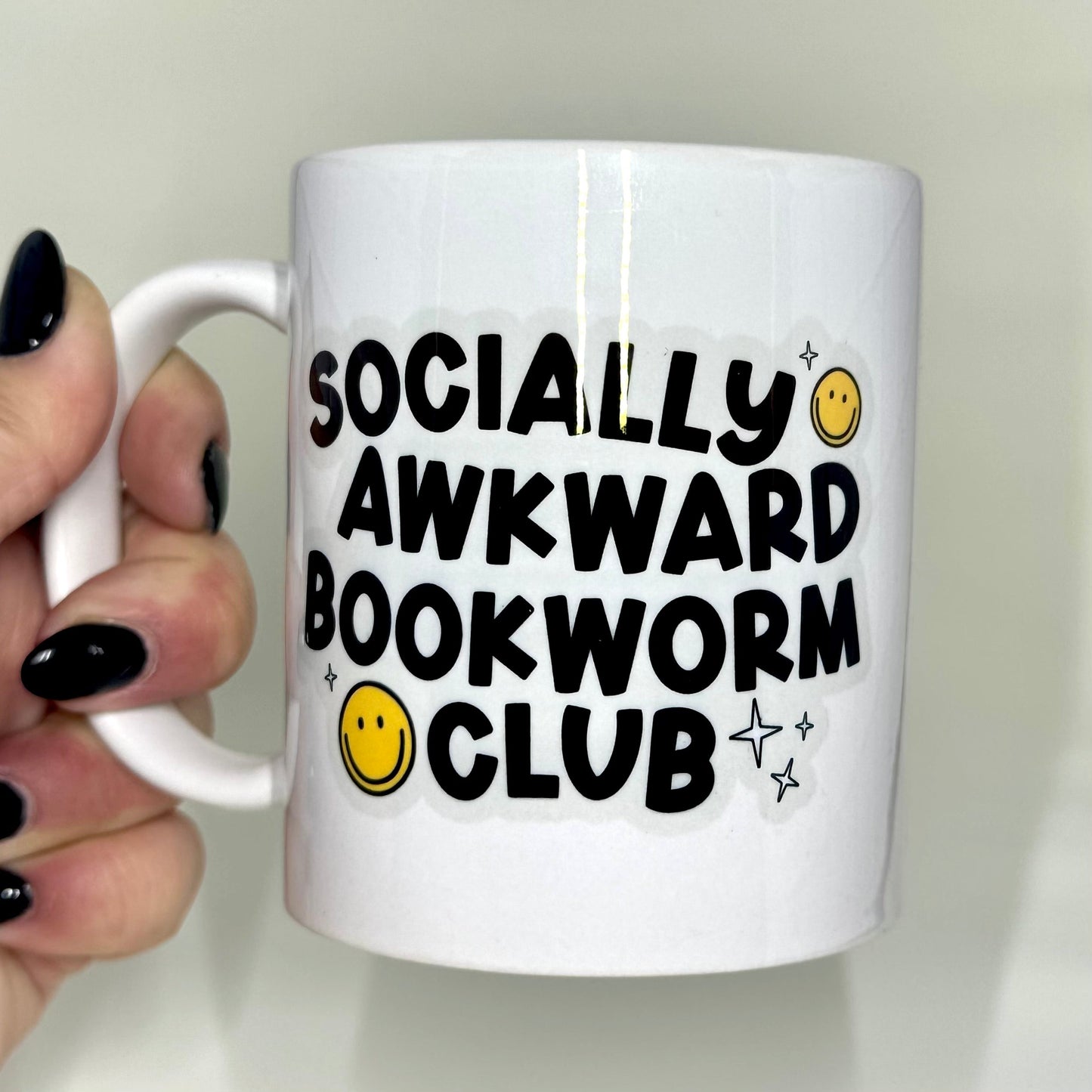 socially awkward bookworm club - ceramic mug - pae pukapuka