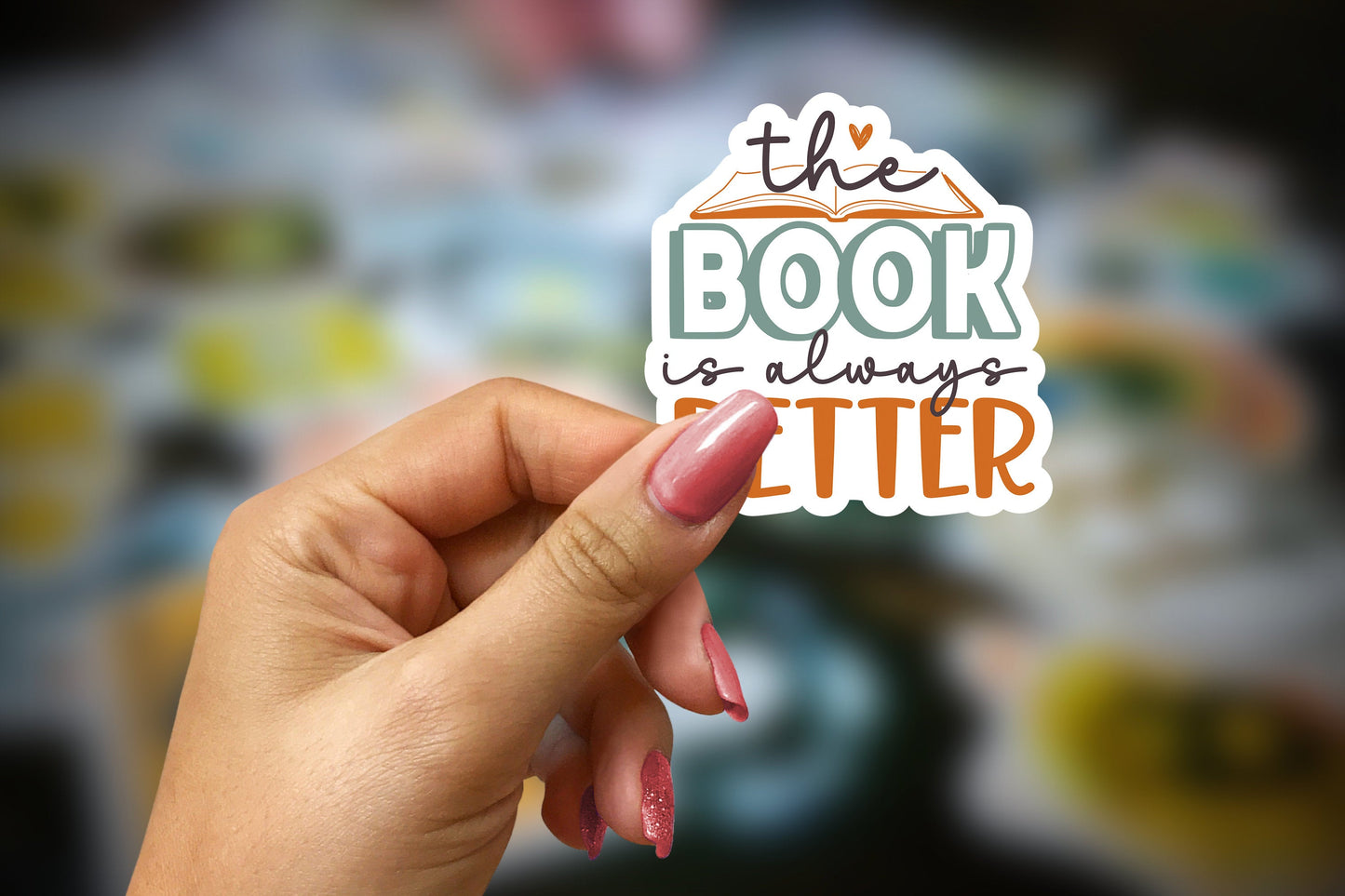 the book is always better ~ vinyl sticker - pae pukapuka