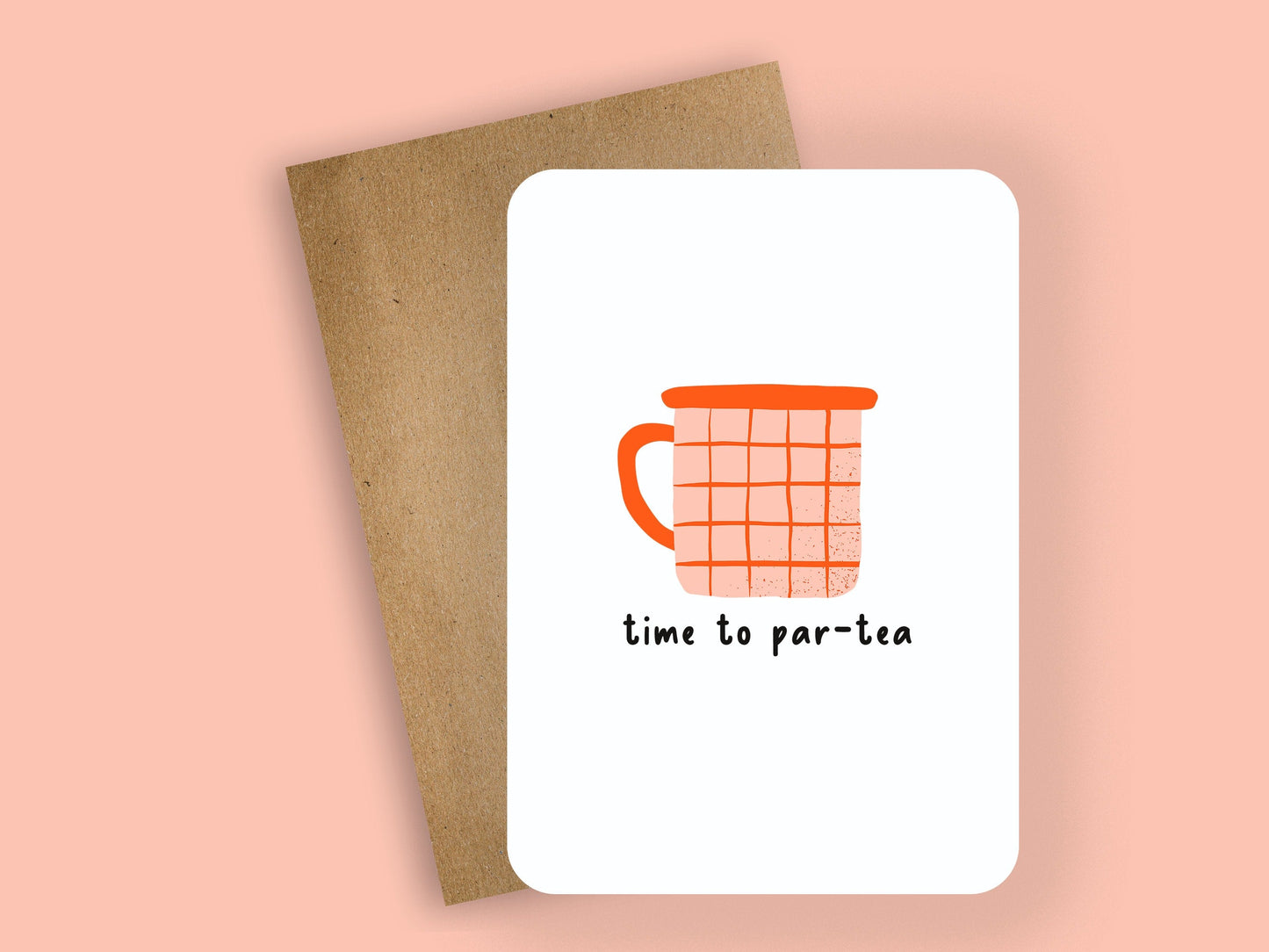 time to par - tea ~ greeting card - pae pukapuka