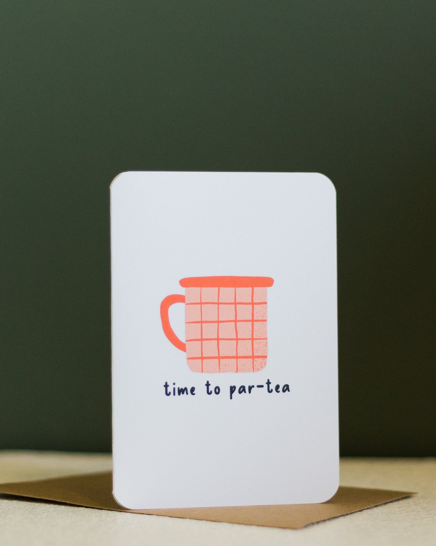 time to par - tea ~ greeting card - pae pukapuka