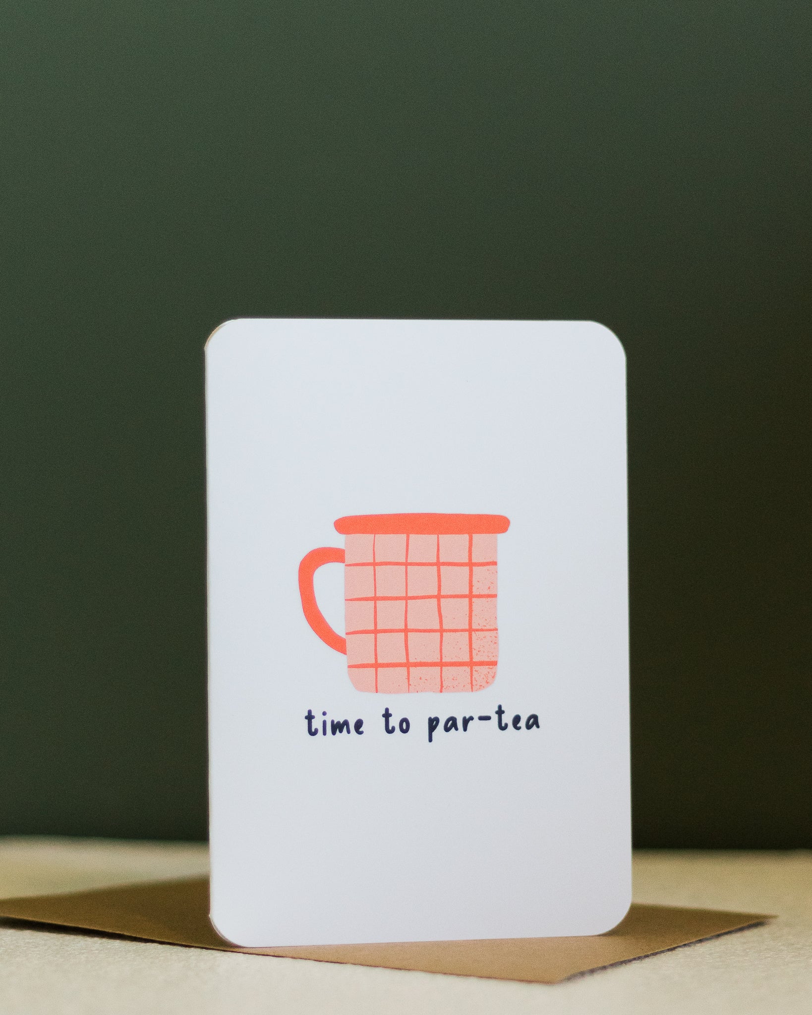 time to par - tea ~ greeting card - Pae Pukapuka