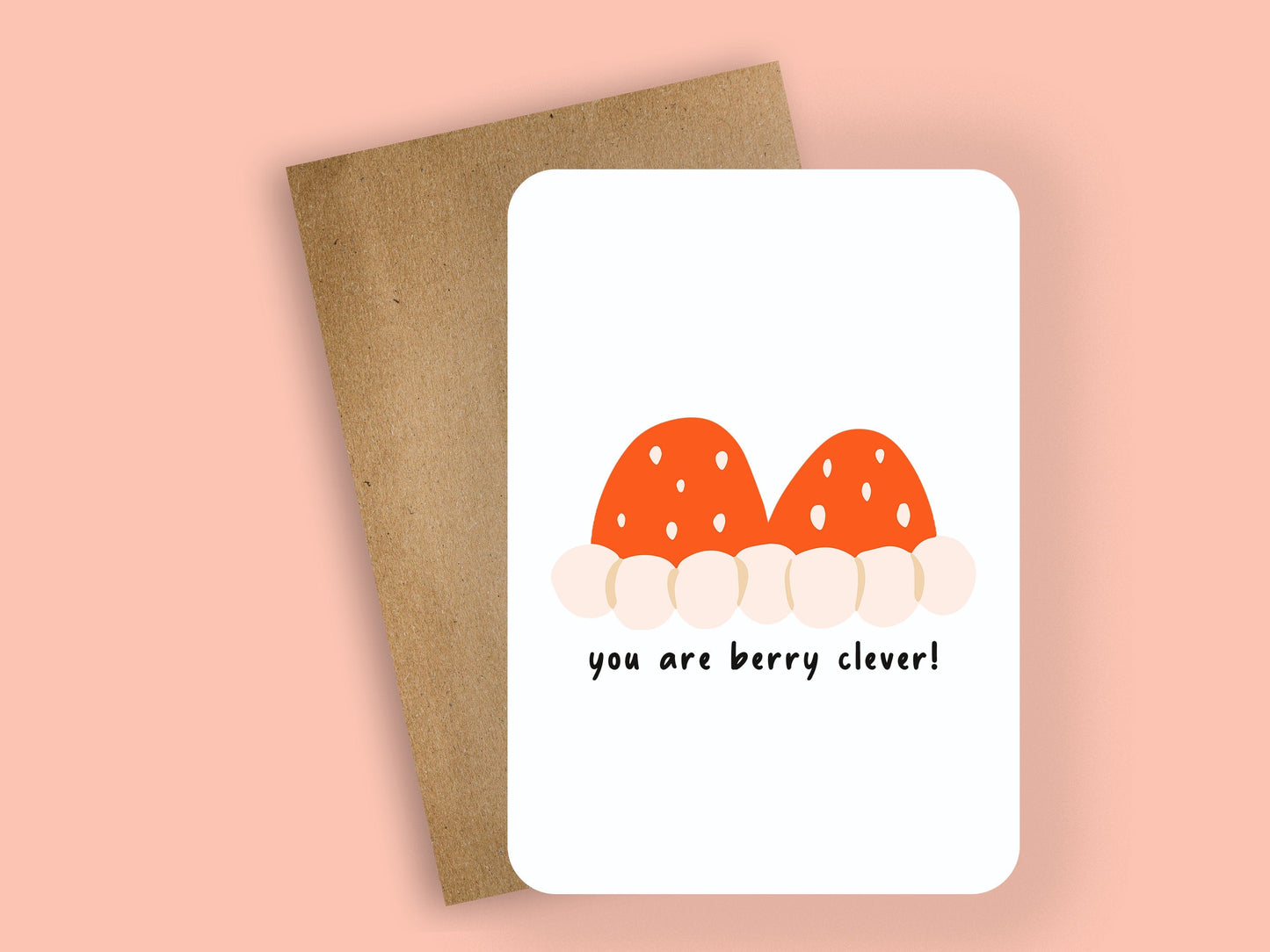 you are berry clever! ~ greeting card - pae pukapuka