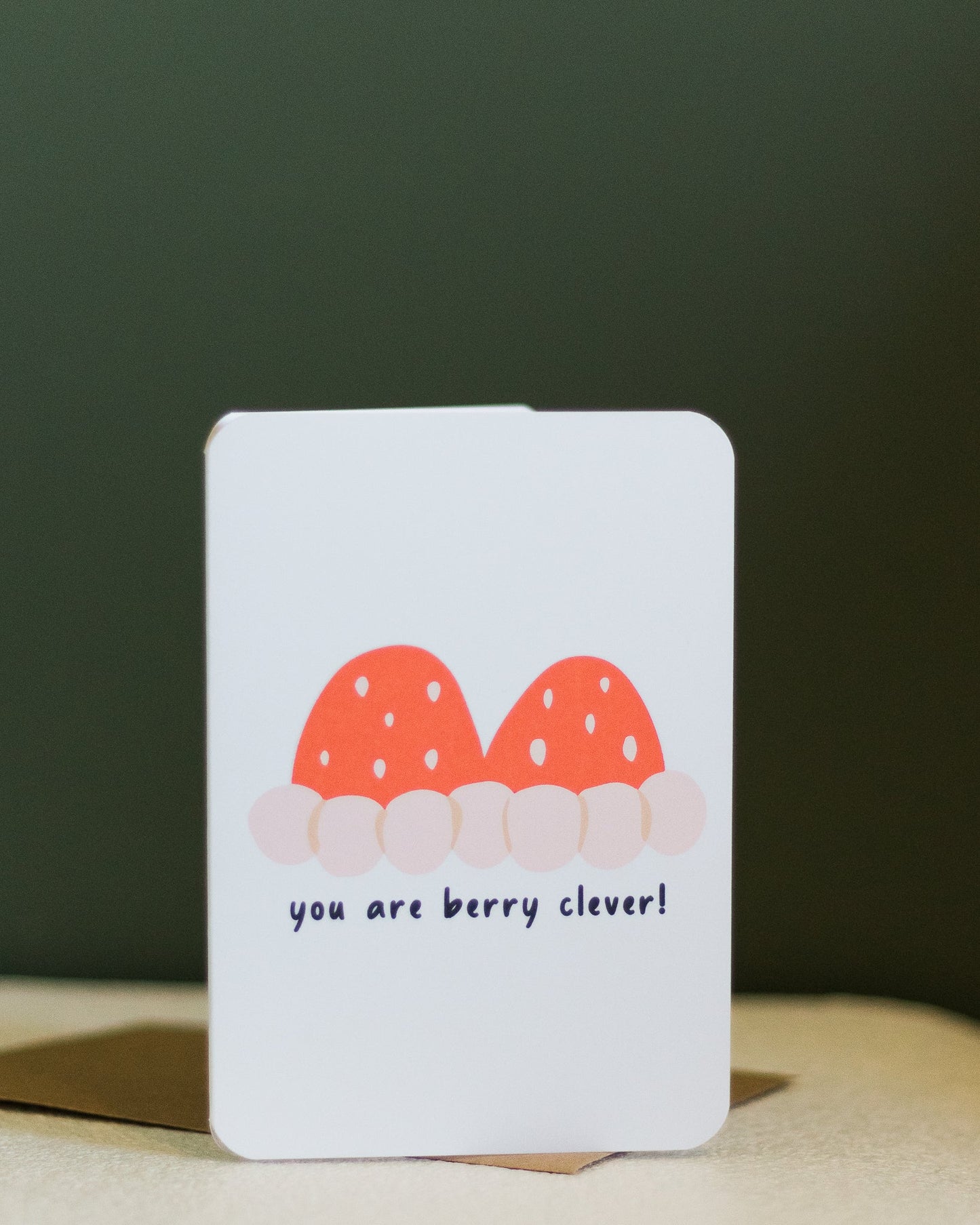 you are berry clever! ~ greeting card - pae pukapuka