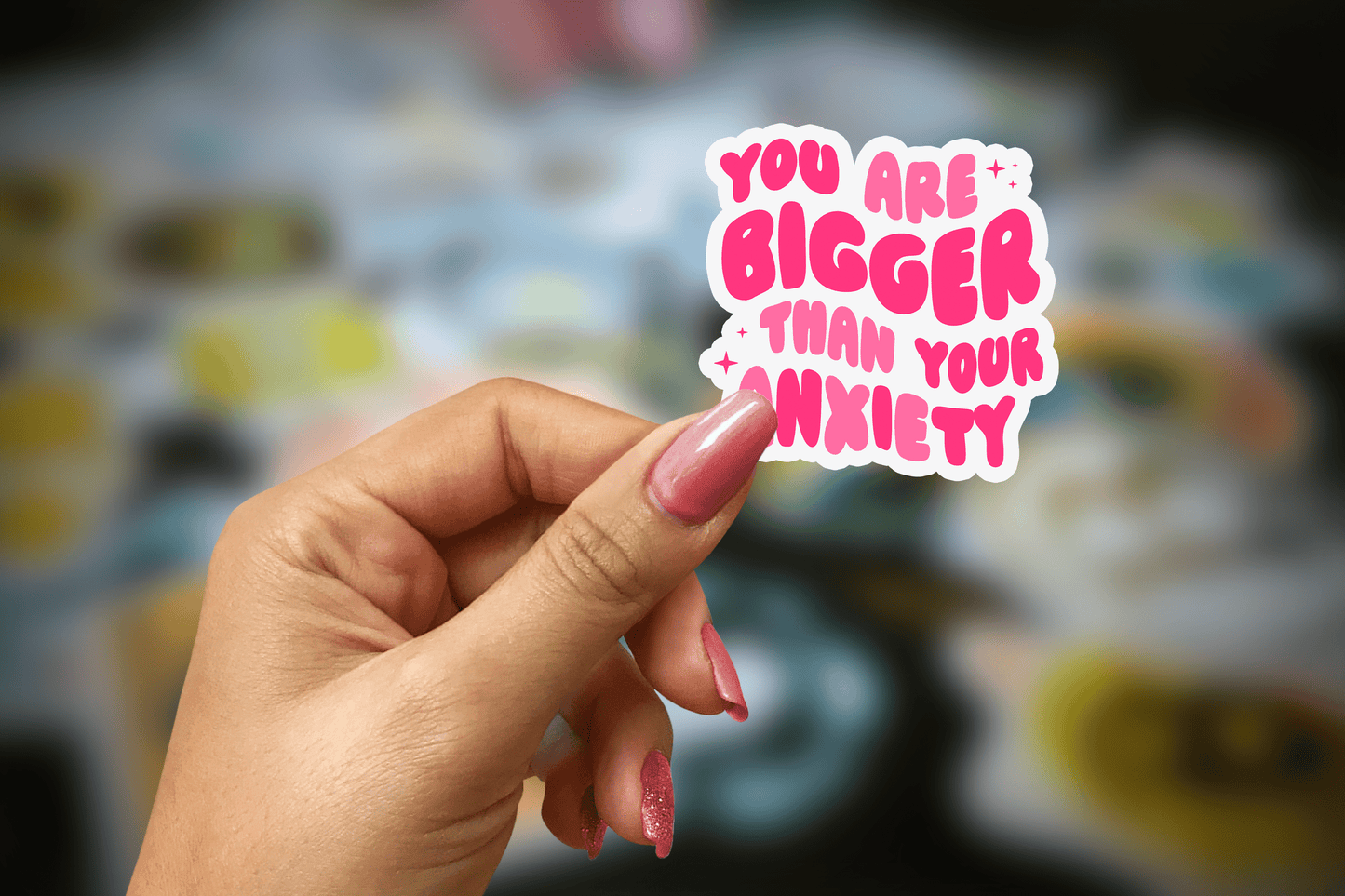 you are bigger than your anxiety ~ vinyl sticker - pae pukapuka